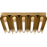 Carson Flushmount — 17", Burnished Brass