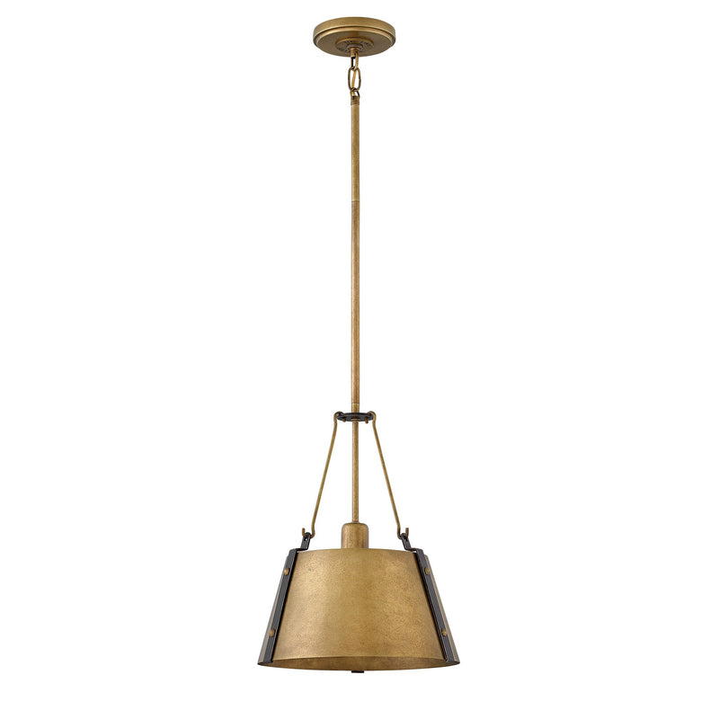Cartwright Small Pendant - Rustic Brass - by Hinkley