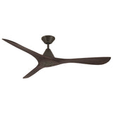 Carve Fan 60 Inch Bronze Dark Walnut By Modern Forms - Front View