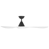 Carve Fan 60 Inch Matte Black Matte White By Modern Forms - Side View