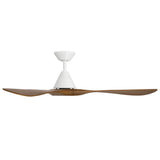 Carve Fan 60 Inch Matte White Distressed Koa By Modern Forms - Side View1