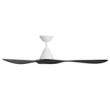 Carve Fan 60 Inch Matte White Matte Black By Modern Forms - Side View1