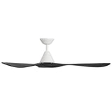 Carve Fan 60 Inch Matte White Matte Black By Modern Forms - Side View