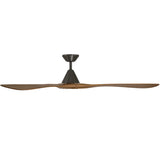 Carve Fan 72 Inch Bronze Distressed Koa By Modern Forms - Side View1