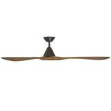 Carve Fan 72 Inch Bronze Distressed Koa By Modern Forms - Side View1
