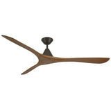 Carve Fan 72 Inch Bronze Distressed Koa By Modern Forms 
