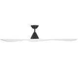 Carve Fan 72 Inch Matte Black Matte White By Modern Forms - Side View1