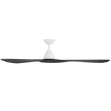 Carve Fan 72 Inch Matte White Matte Black By Modern Forms - Side View