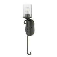 Casa Large Single Light Sconce - Olde Black - by Hinkley