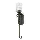 Casa Large Single Light Sconce - Olde Black - by Hinkley