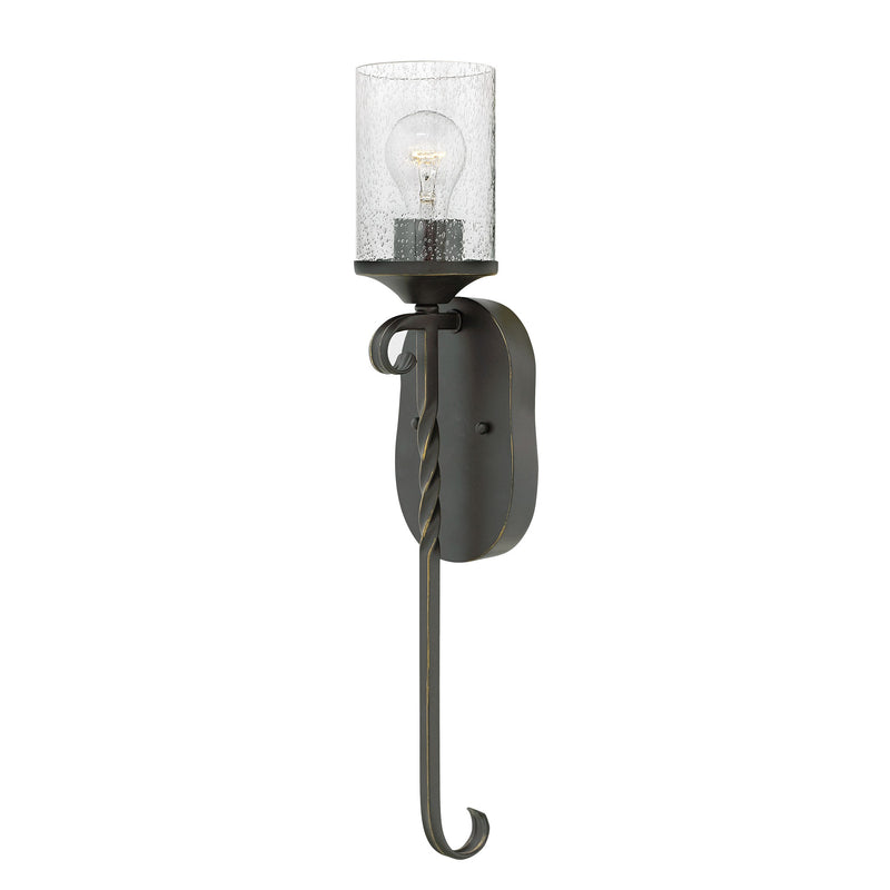 Casa Large Single Light Sconce - Olde Black - by Hinkley