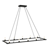 Cascadian Chandelier 10-Light Matte Black