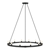 Cascadian Chandelier 12-Light Matte Black