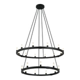 Cascadian Chandelier 21-Light Matte Black