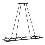 Cascadian Chandelier 8-Light Matte Black