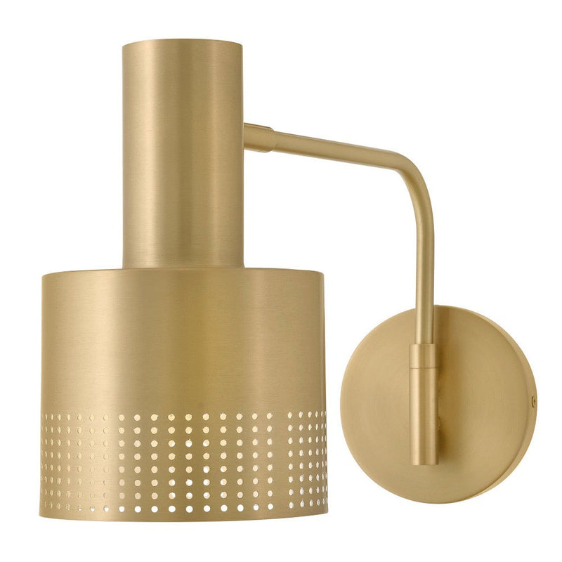 Casey Swing Arm Single Light Sconce Lacquered Brass 1