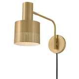 Casey Swing Arm Single Light Sconce - Lacquered Brass