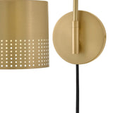 Casey Swing Arm Single Light Sconce - Lacquered Brass