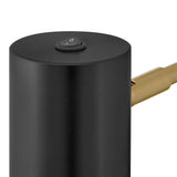 Casey Swing Arm Single Light Sconce - Lacquered Brass / Black