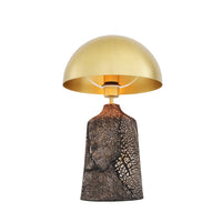 Cassia Table Lamp - Black Clay