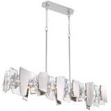 Castellana Linear Suspension 1 Tier Chrome By Lib And Co - Side View