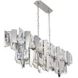 Castellana Linear Suspension 2 Tiers Chrome By Lib And Co - Side View