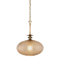 Castelo Pendant - Small in Vintage Brass by Corbett