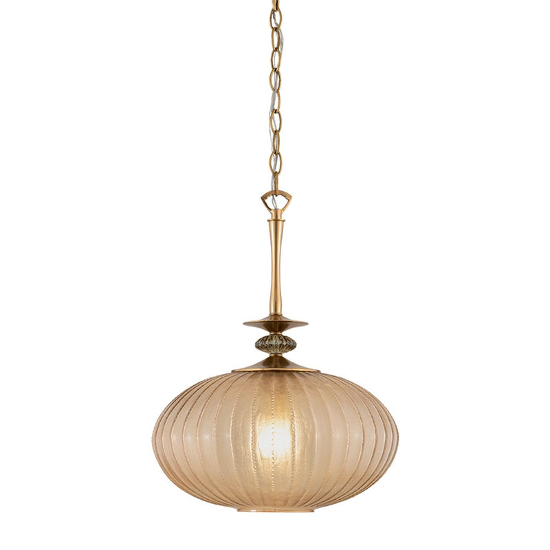Castelo Pendant - Small in Vintage Brass by Corbett