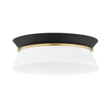 Cath Flush Mount - Aged Brass