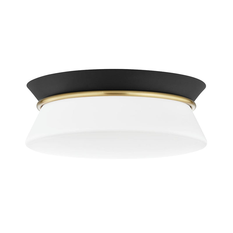 Cath Flush Mount - Aged Brass