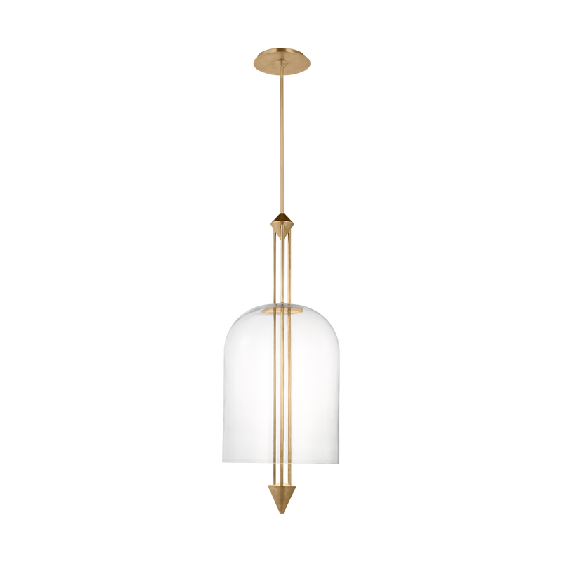 Cathedral Pendant Light Natural Brass Large By Visual Comfort Modern