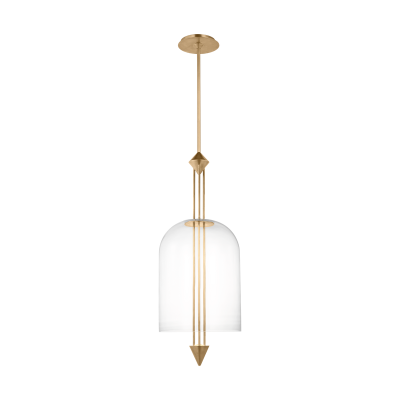 Cathedral Pendant Light Natural Brass Medium By Visual Comfort Modern
