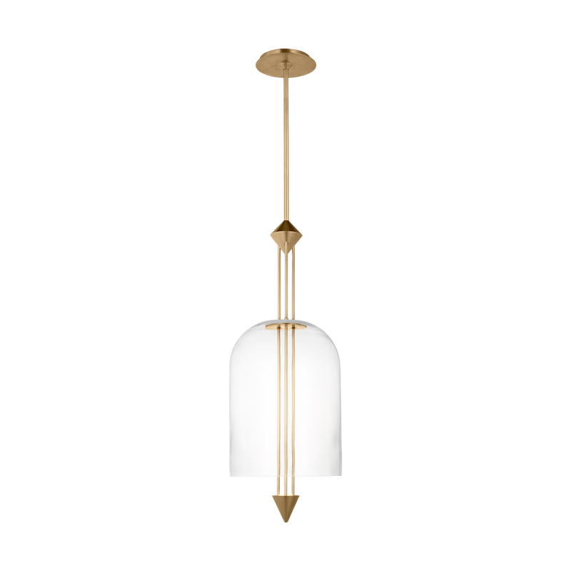 Cathedral Pendant Light Natural Brass Small By Visual Comfort Modern