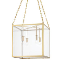 Catskill Lantern - 18 Inch - Aged Brass by Hudson Valley
