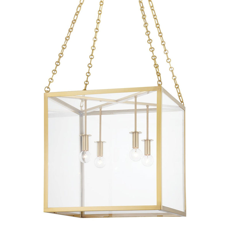 Catskill Lantern - 18 Inch - Aged Brass by Hudson Valley