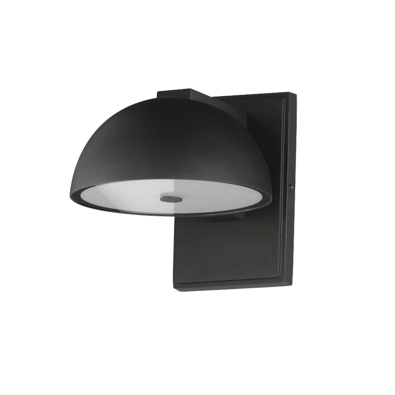 Cauldron LED Outdoor Wall Light Medium Black By ET2