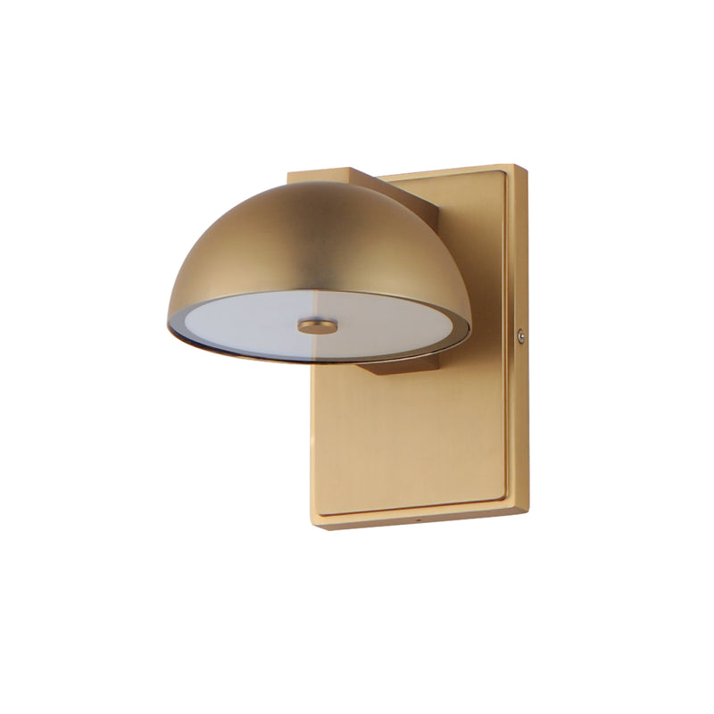 Cauldron LED Outdoor Wall Light Small Gold By ET2