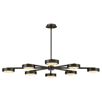 Cava Large Convertible Semi-Flush Mount - Black Oxide - by Fredrick Ramond