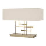Cavaletti Table Lamp - Flax Soft Gold-Hubbardton Forge