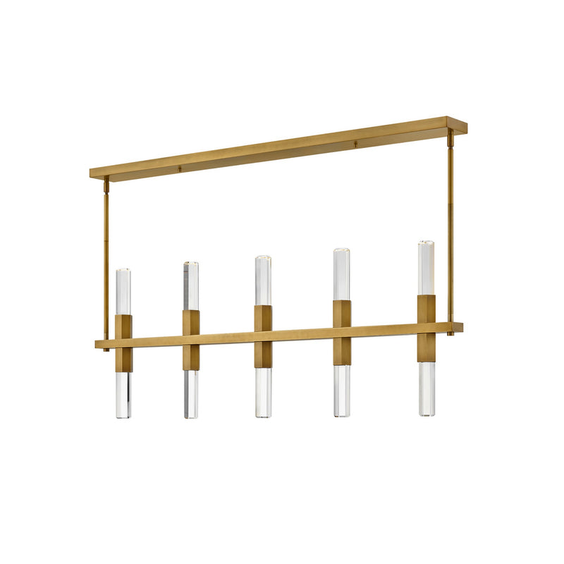 Cecily Large Ten Light LED Linear - Heritage Brass - by Fredrick Ramond