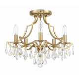Cedar Semi Flush Mount 18.5'' Vibrant Gold