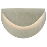 Celadon Green Crackle Ceramic Petal ADA LED Wall Sconce by Justice Design