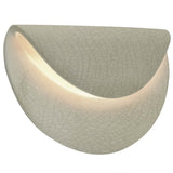 Celadon Green Crackle Ceramic Petal ADA LED Wall Sconce by Justice Design