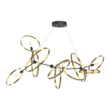 Celesse Chandelier - Modern Brass Black