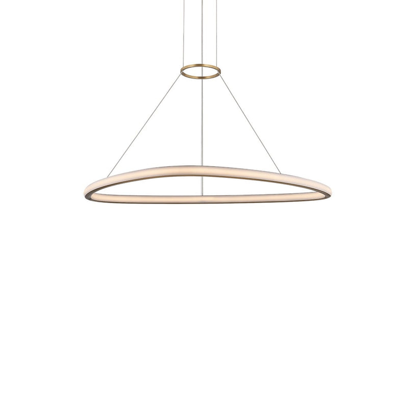 Celestia Chandelier - 1 Light - Modern Brass by Sonneman