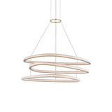Celestia Chandelier - 3 Light - Modern Brass by Sonneman