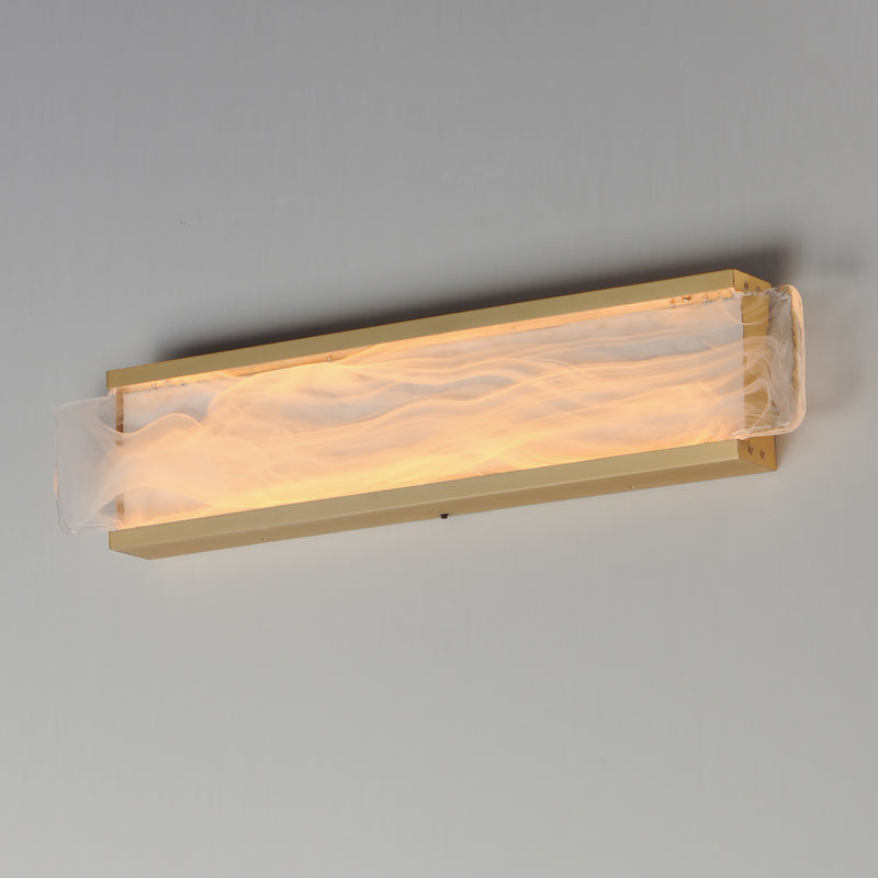 Celine LED Vanity Light 24 Inch Natural Aged Brass By ET2 - Lifestyle View4