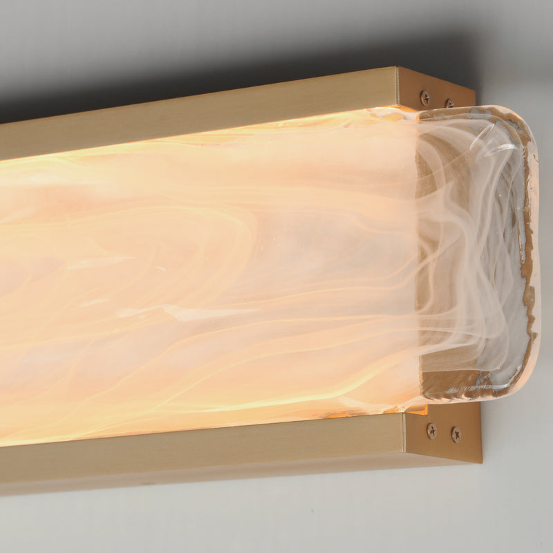 Celine LED Vanity Light 24 Inch Natural Aged Brass By ET2 - Lifestyle View5