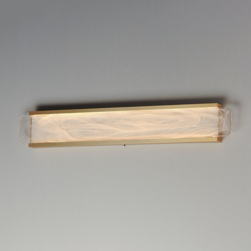 Celine LED Vanity Light 32 Inch Natural Aged Brass By ET2 - Lifestyle View3