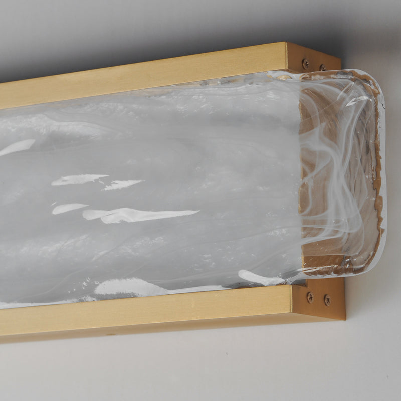 Celine LED Vanity Light 32 Inch Natural Aged Brass By ET2 - Lifestyle View5